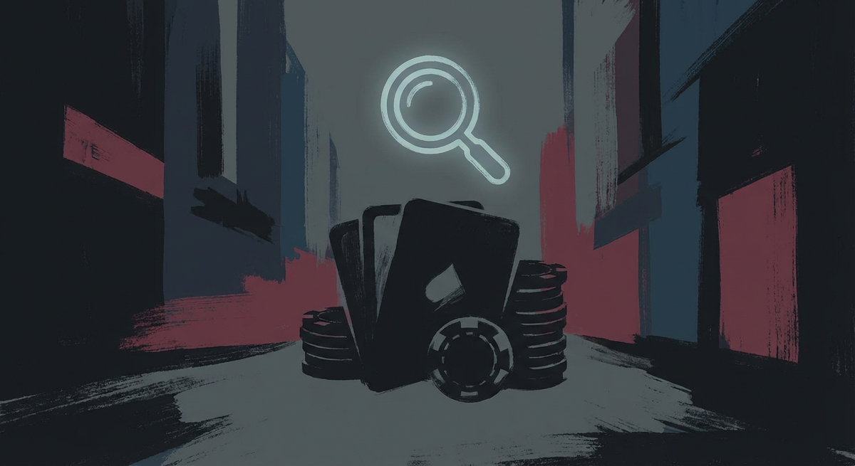 Kuvituskuva: Editorial news illustration about Pasilan salakasinon esitutkint