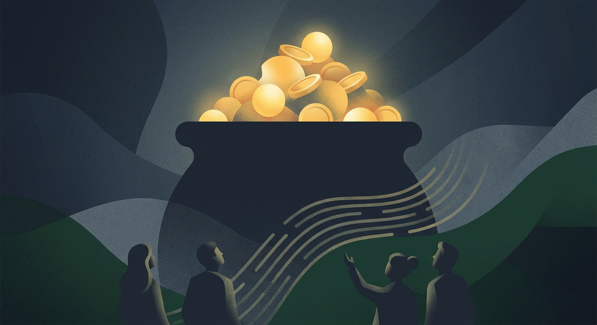 Kuvituskuva: Editorial news illustration about Eurojackpotin 17 miljoonan pot