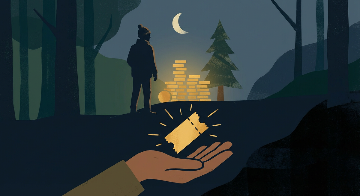 Kuvituskuva: Editorial news illustration about Ranualainen voitti miljoonan e