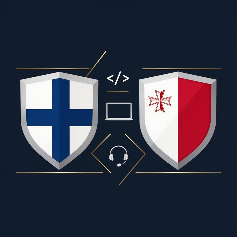 Suomen ja Maltan liput iGaming-alan työmarkkinoiden symboleina