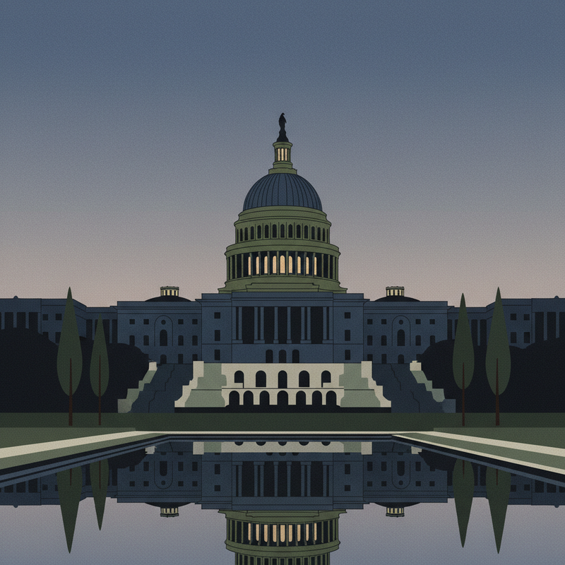 Kuvituskuva: The U.S. Capitol building in Washington, D.C., seen from the west front on a clear day.