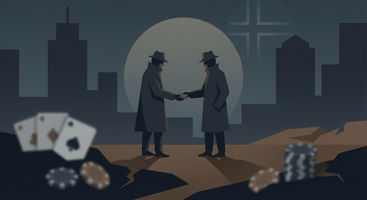 Kuvituskuva: Editorial news illustration about Ruotsin laiton rahapelimarkkin