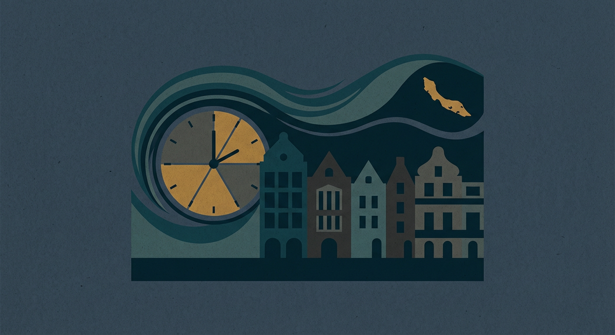 Kuvituskuva: Editorial news illustration about Curaçao antaa 6 kuukauden määr